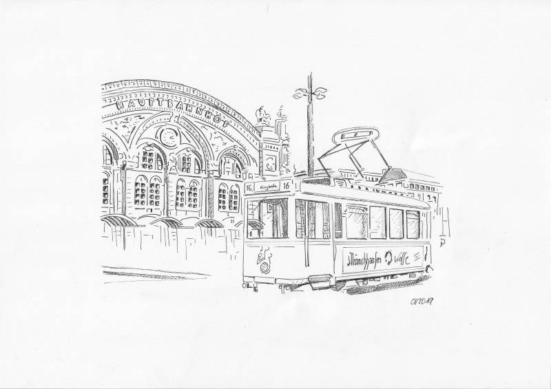 Skizze Hauptbahnhof Bremen