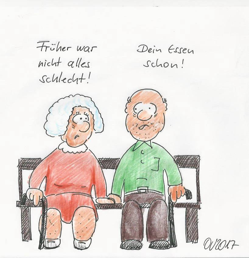 Karikatur - Früher war nicht alles schlecht