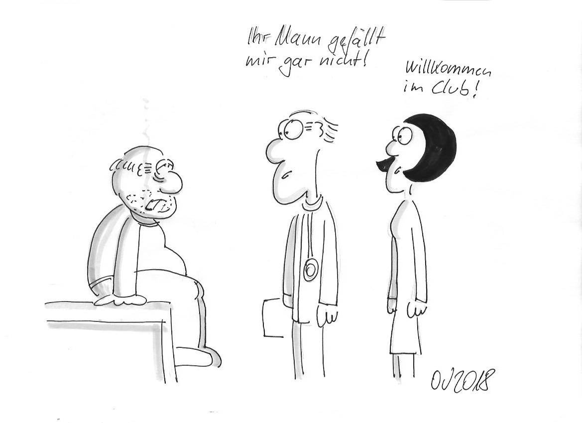 Karikatur - Ihr Mann gefällt mir gar nicht