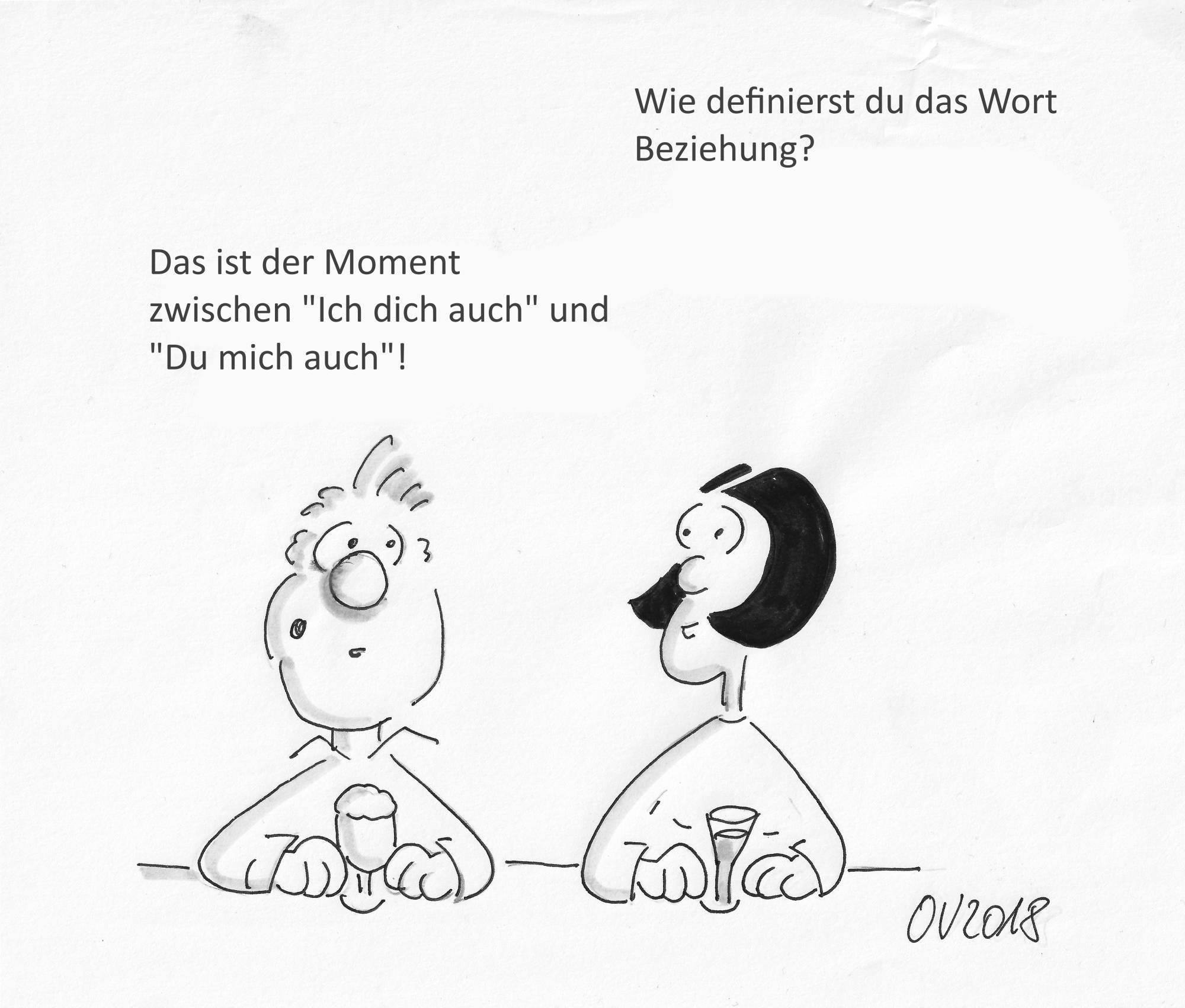 Karikatur - Definition von Beziehung - von Olaf Varlemann