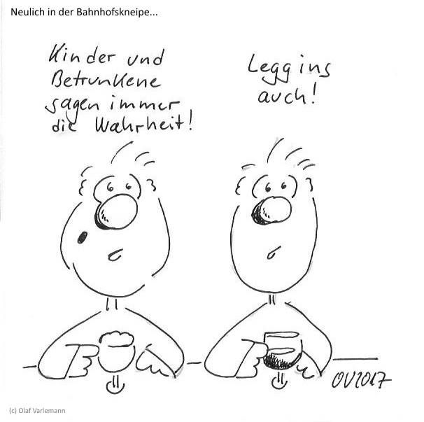 Betrunke und Leggins haben etwas gemeinsam