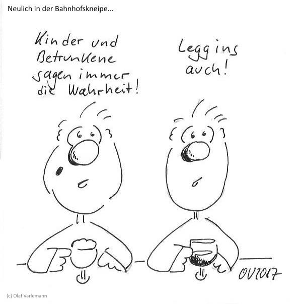 Betrunke und Leggins haben etwas gemeinsam