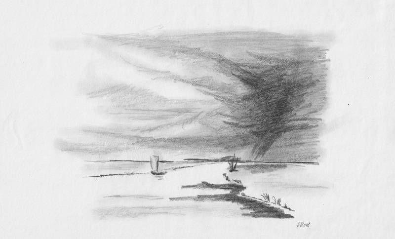 Olaf Varlemann - Ostfriesland Bleistiftzeichnung